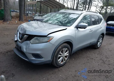 2015 Nissan Rogue Sv z USA, uszkodzony, nr VIN KNMAT2MTXFP543805